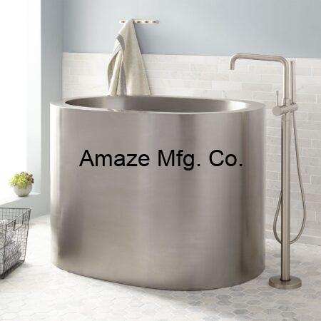 Stainless Steel, Double Wall Bathtub.