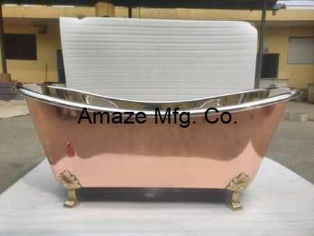 Copper Clawfeet Double Slipper Bathtub