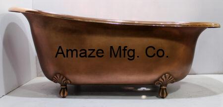 Copper Clawfeet Single Slipper Bathtub