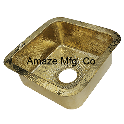 Brass Hammered Undermount Sink