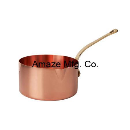 Amaze Copper Sugar Saucepan With Brass / Cast Iron Handle 