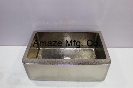 Copper Farm House Hammered Sink