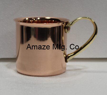  Copper Beer Mug With Decor Brass Handle