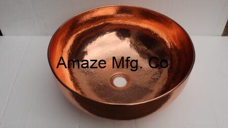 Copper European Hammered Counter Sink