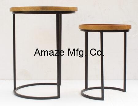 Set of 2 Stackable Side Tables