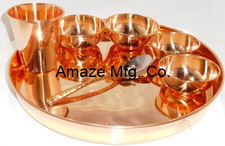 Copper/Brass Dinner Plate (THALI)