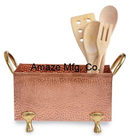 Copper Utensils Tools Holder