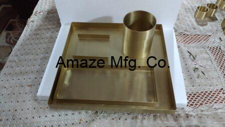 Luxury Brass Snacks Serving Tray