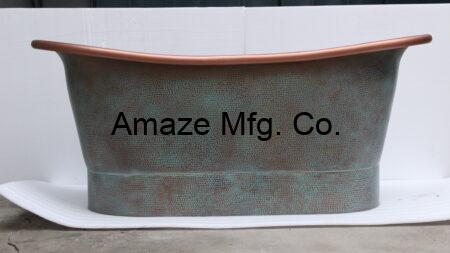 Amaze Hammered Verdi Copper Bathtub