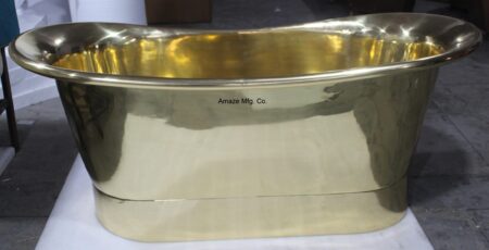 Amaze Brass Mirror Polish Bathtub