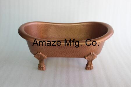 Copper Hammered Clawfeet Bath Style Basin