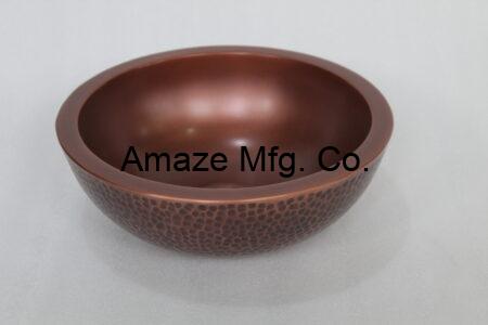 Copper Double Wall Counter Wash Basin