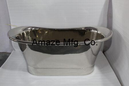 Luxury Freestanding Polish Nickel Copper Bath