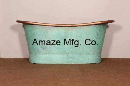 Copper Verdigris Bathtub