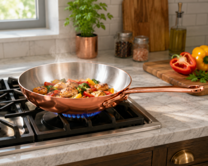 Handcrafted Copper & Brass Frying Pans