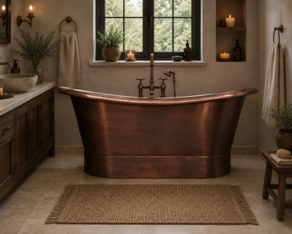 Copper Antique Dirt Bathtub