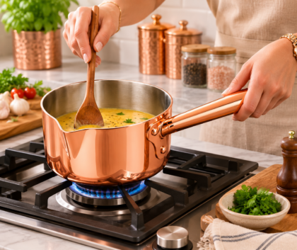 Copper / Brass Artisan’s Heritage Saucepan