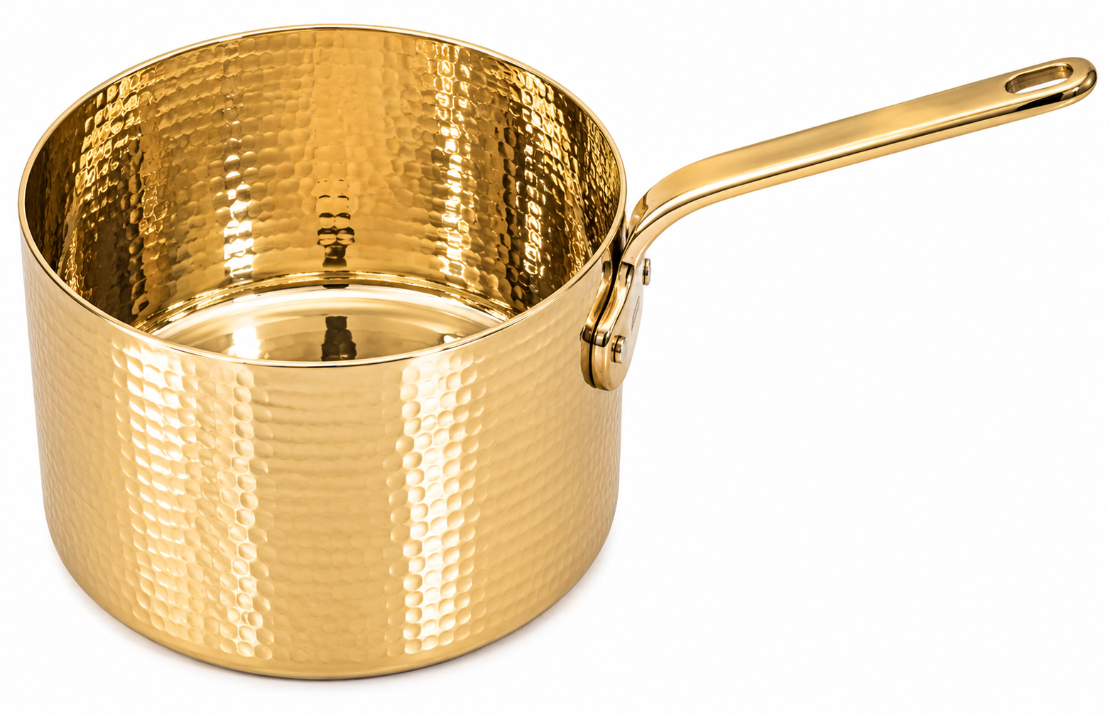 Polished Copper Saucepan with Long Handle – Tin Lined Inside - Image 4
