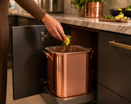 Copper / Brass Heritage Butler’s Waste Bin