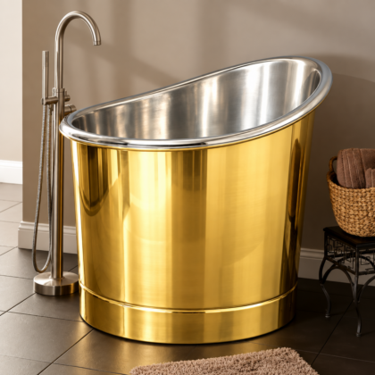The Imperial Gold Brass Bathtub