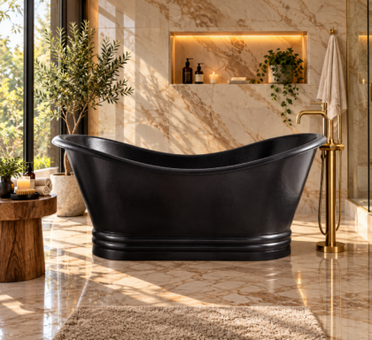 Obsidian Heritage Copper Bathtub